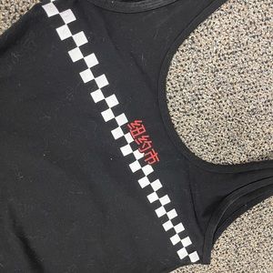 Black and red bodysuit singlet Japanese Racing jdm